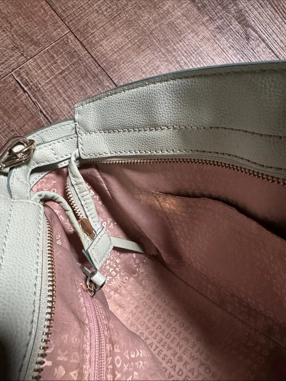 Kate Spade Patterson Drive satchel w/ matching wallet